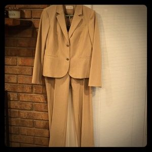 Womans Tan Pants Suit